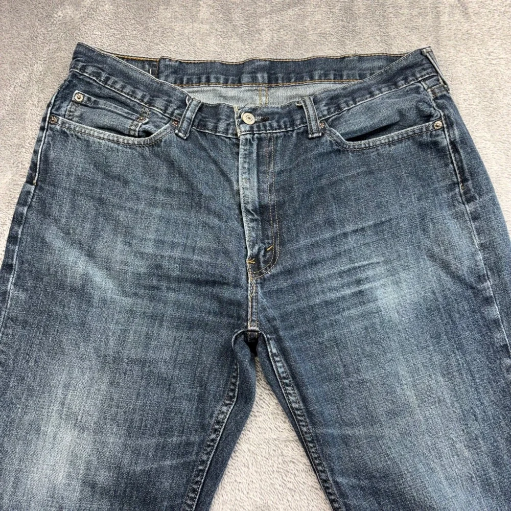 Levi's 514 Straight Fit Jeans Mens 38x30 Blue Good Zip Fly Denim